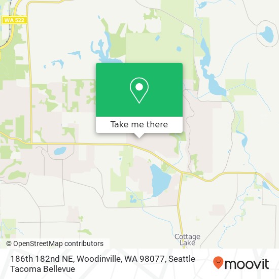 186th 182nd NE, Woodinville, WA 98077 map