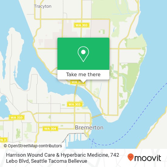 Harrison Wound Care & Hyperbaric Medicine, 742 Lebo Blvd map