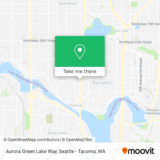 Aurora Green Lake Way map