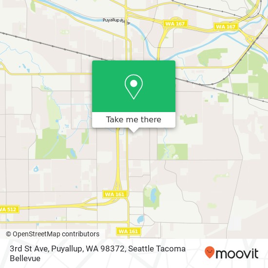 Mapa de 3rd St Ave, Puyallup, WA 98372