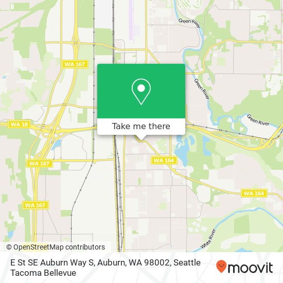 Mapa de E St SE Auburn Way S, Auburn, WA 98002