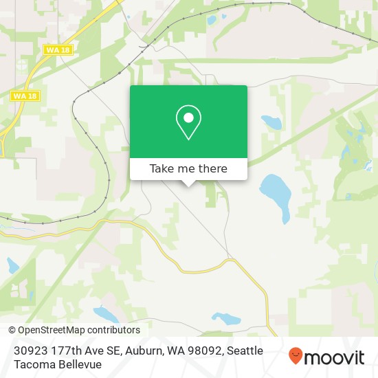 Mapa de 30923 177th Ave SE, Auburn, WA 98092