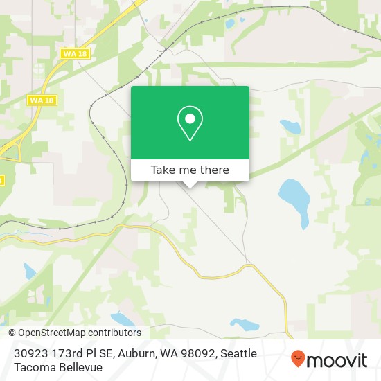 Mapa de 30923 173rd Pl SE, Auburn, WA 98092