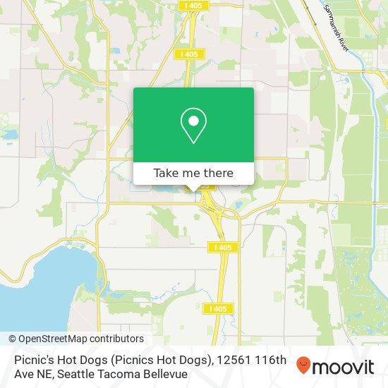 Picnic's Hot Dogs (Picnics Hot Dogs), 12561 116th Ave NE map