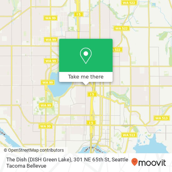 The Dish (DISH Green Lake), 301 NE 65th St map