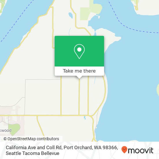 California Ave and Coll Rd, Port Orchard, WA 98366 map