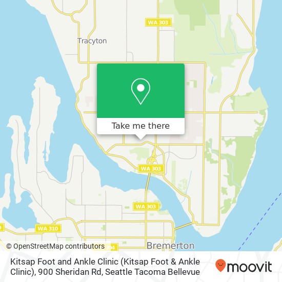 Mapa de Kitsap Foot and Ankle Clinic (Kitsap Foot & Ankle Clinic), 900 Sheridan Rd