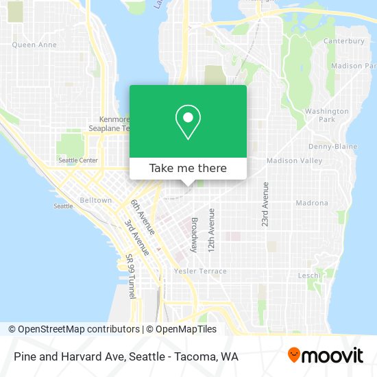 Mapa de Pine and Harvard Ave