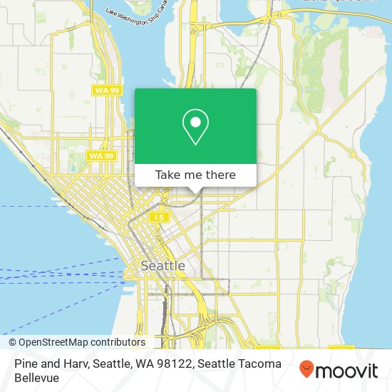Pine and Harv, Seattle, WA 98122 map