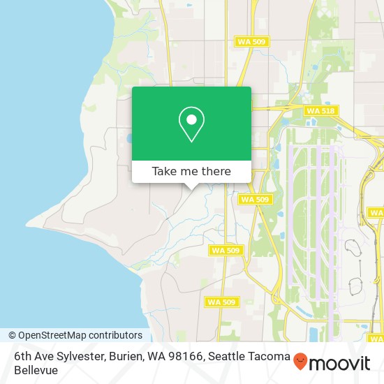 6th Ave Sylvester, Burien, WA 98166 map