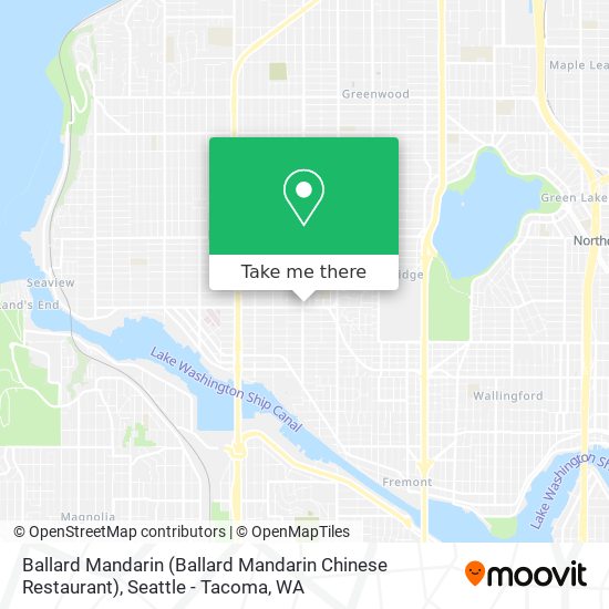 Ballard Mandarin (Ballard Mandarin Chinese Restaurant) map