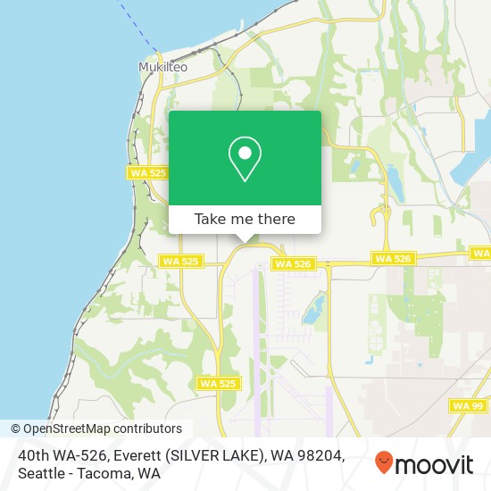 Mapa de 40th WA-526, Everett (SILVER LAKE), WA 98204
