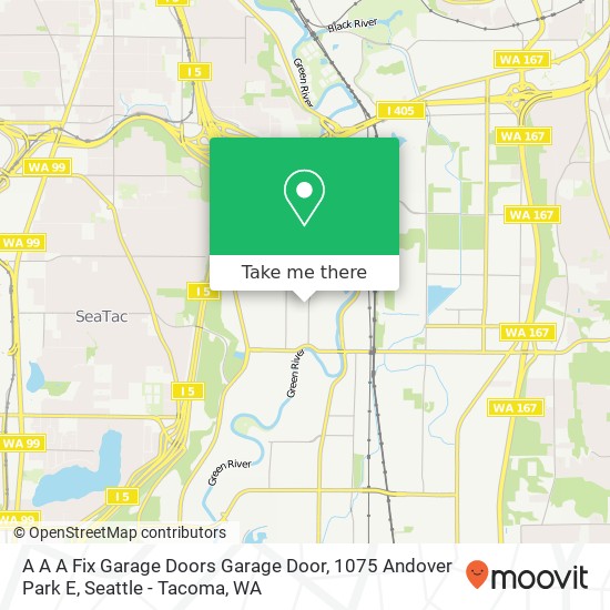 A A A Fix Garage Doors Garage Door, 1075 Andover Park E map