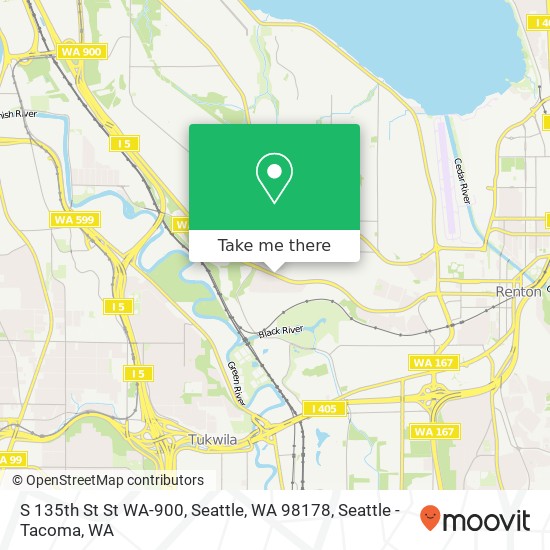 S 135th St St WA-900, Seattle, WA 98178 map