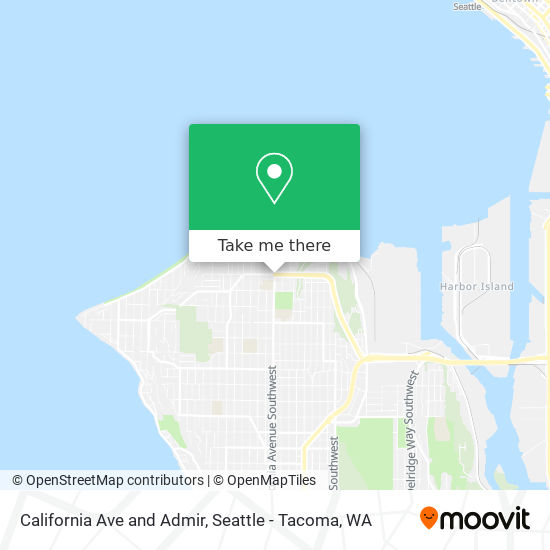 California Ave and Admir map