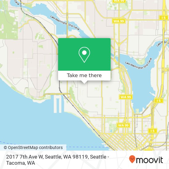 Mapa de 2017 7th Ave W, Seattle, WA 98119