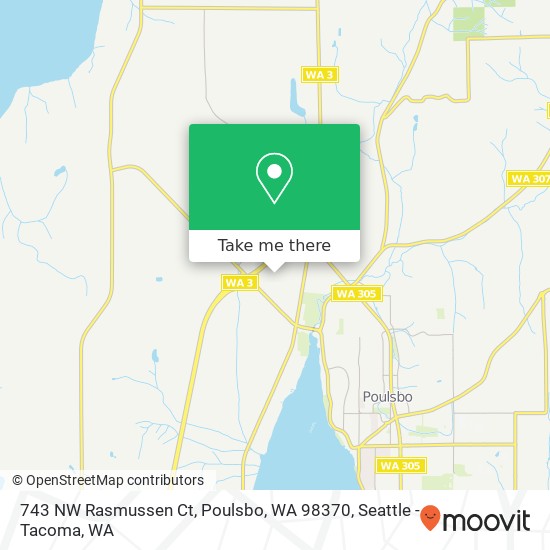 Mapa de 743 NW Rasmussen Ct, Poulsbo, WA 98370