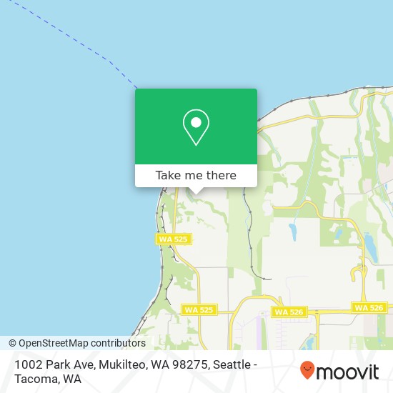 Mapa de 1002 Park Ave, Mukilteo, WA 98275