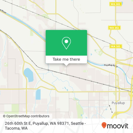 Mapa de 26th 60th St E, Puyallup, WA 98371