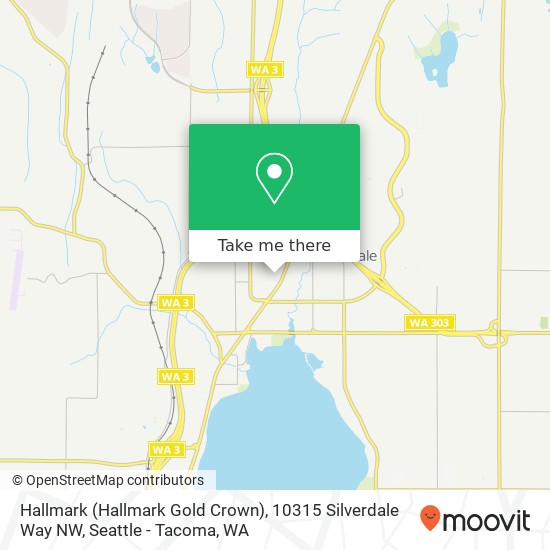 Mapa de Hallmark (Hallmark Gold Crown), 10315 Silverdale Way NW