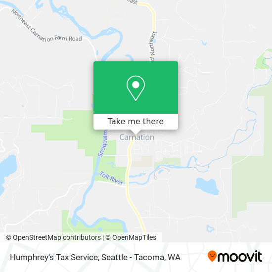 Humphrey's Tax Service map