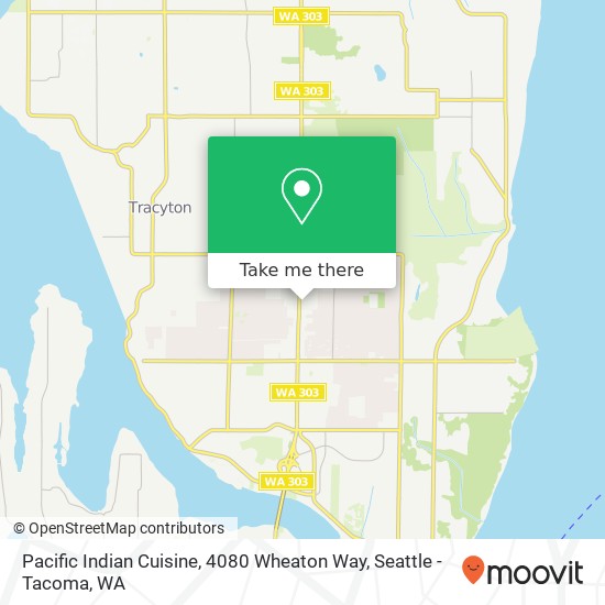 Pacific Indian Cuisine, 4080 Wheaton Way map