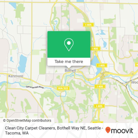 Mapa de Clean City Carpet Cleaners, Bothell Way NE