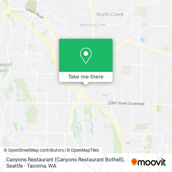 Mapa de Canyons Restaurant (Canyons Restaurant Bothell)