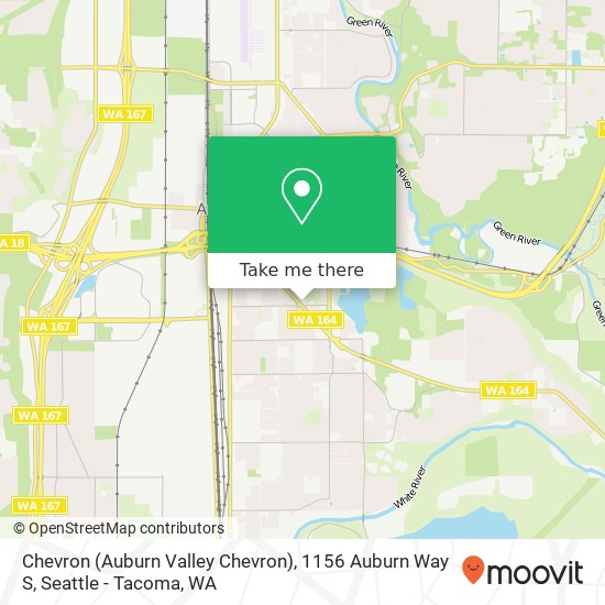 Mapa de Chevron (Auburn Valley Chevron), 1156 Auburn Way S