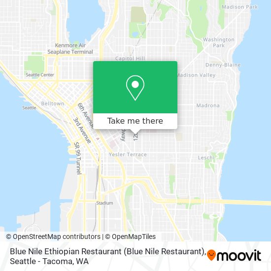 Blue Nile Ethiopian Restaurant map