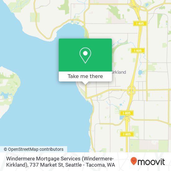 Windermere Mortgage Services (Windermere-Kirkland), 737 Market St map