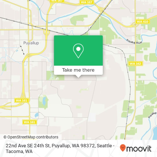 Mapa de 22nd Ave SE 24th St, Puyallup, WA 98372