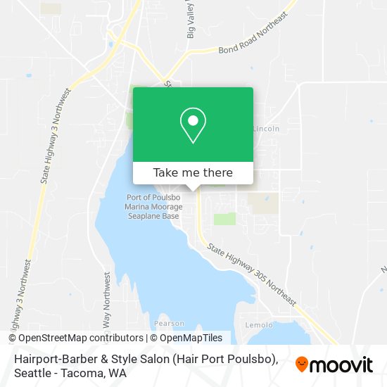 Mapa de Hairport-Barber & Style Salon (Hair Port Poulsbo)