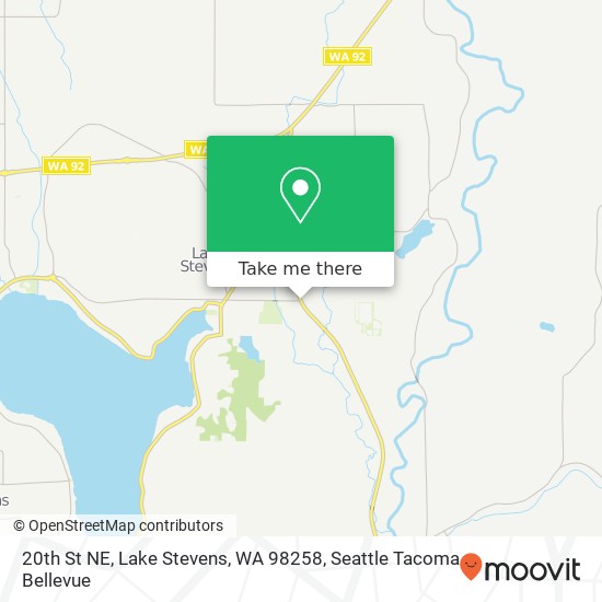 20th St NE, Lake Stevens, WA 98258 map