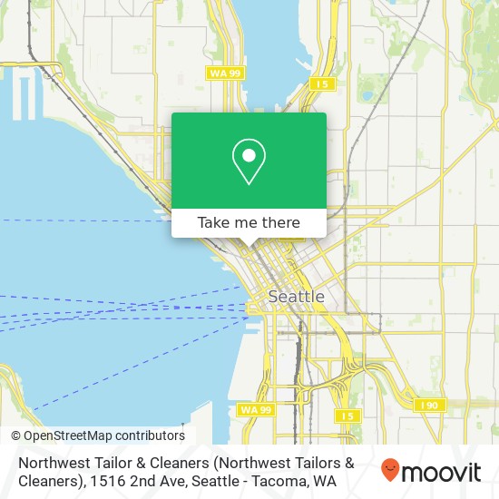 Mapa de Northwest Tailor & Cleaners (Northwest Tailors & Cleaners), 1516 2nd Ave
