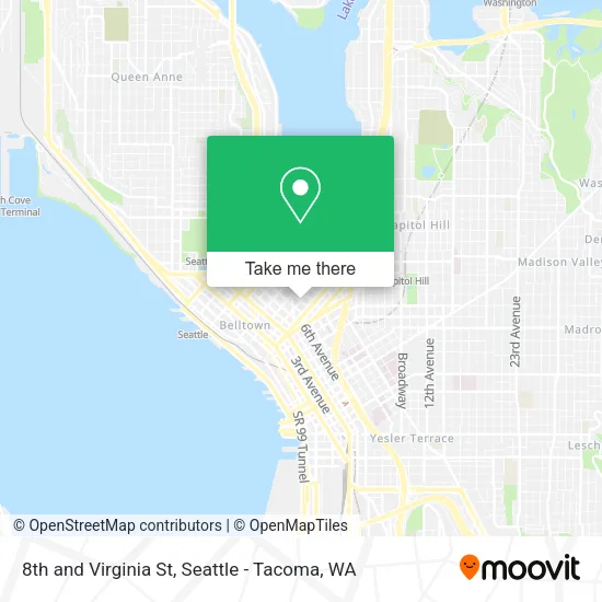 Mapa de 8th and Virginia St