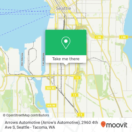 Mapa de Arrows Automotive (Arrow's Automotive), 2960 4th Ave S