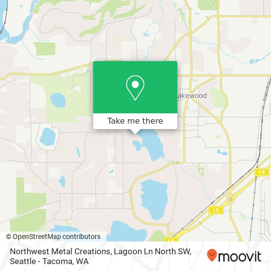 Northwest Metal Creations, Lagoon Ln North SW map