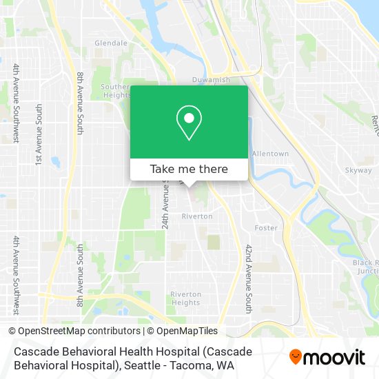 Mapa de Cascade Behavioral Health Hospital