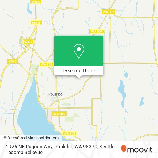 Mapa de 1926 NE Rugosa Way, Poulsbo, WA 98370