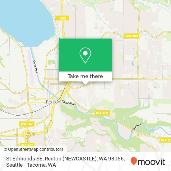 St Edmonds SE, Renton (NEWCASTLE), WA 98056 map