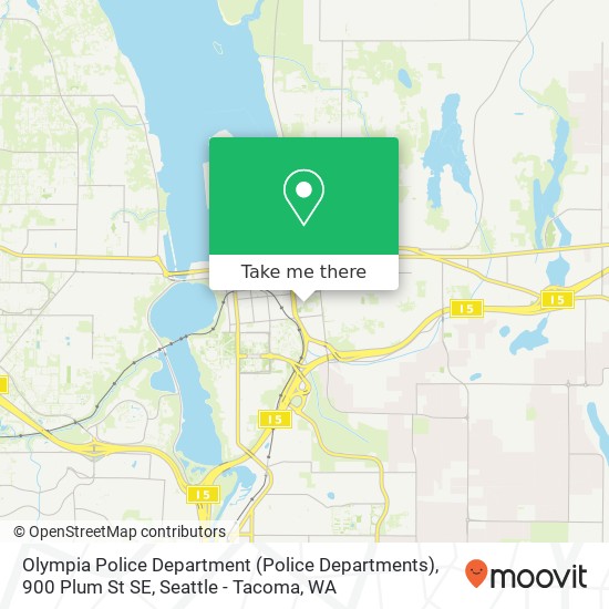 Mapa de Olympia Police Department (Police Departments), 900 Plum St SE