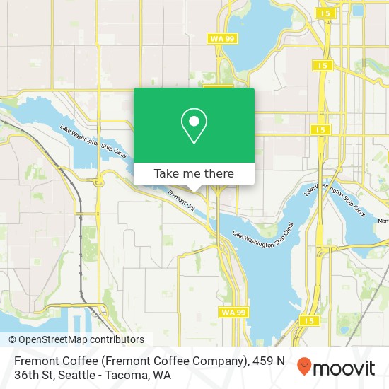 Mapa de Fremont Coffee (Fremont Coffee Company), 459 N 36th St