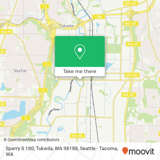 Sperry S 180, Tukwila, WA 98188 map