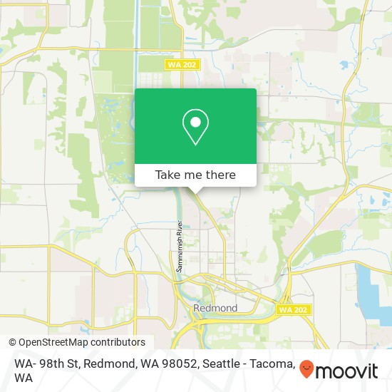 WA- 98th St, Redmond, WA 98052 map