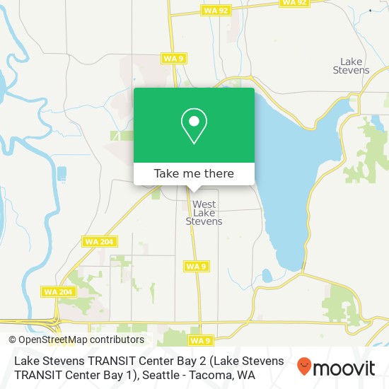 Lake Stevens TRANSIT Center Bay 2 map