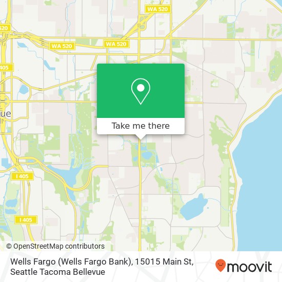 Mapa de Wells Fargo (Wells Fargo Bank), 15015 Main St