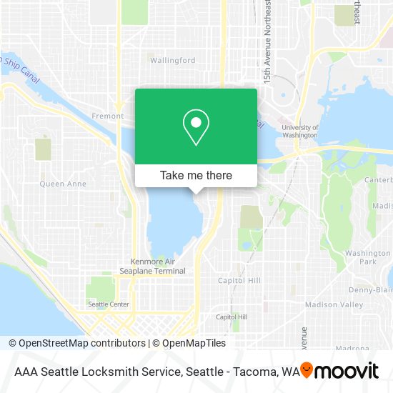 Mapa de AAA Seattle Locksmith Service