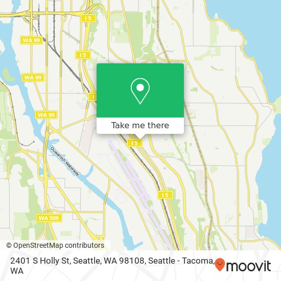 Mapa de 2401 S Holly St, Seattle, WA 98108