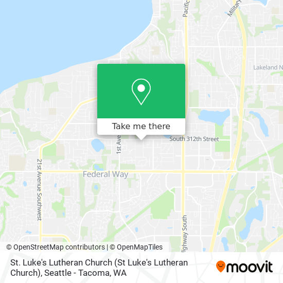 St. Luke's Lutheran Church map